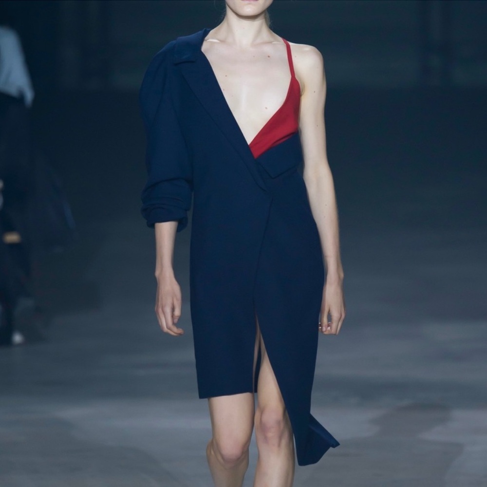 Jacquemus Le Nez Rouge Navy Dress